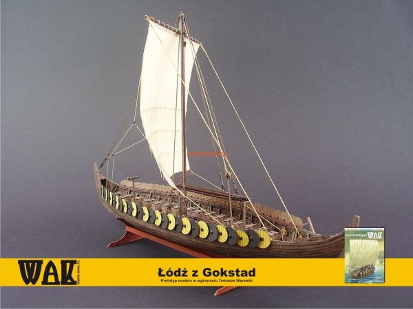 Wikinger Gokstad-Schiff aus dem 9. Jh 1:72