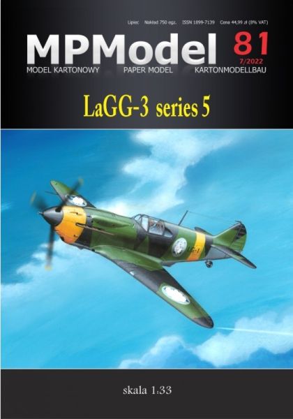 Beute-Jagdflugzeug Lawotschkin-Gorbunow-Gudkow LaGG-3 Finnischer Luftwaffe (1943) 1:33 präzise