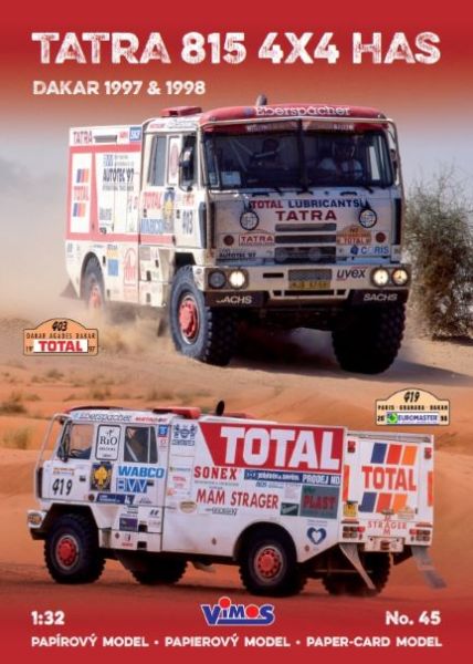 Rallye-Fahrzeug Tatra 815 4x4 HAS in 2 optionalen Darstellungen (Dakar 1997 oder 1998) 1:32