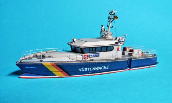 Zollboot Bremen der 24-m Klasse (Bj. 2019) 1:250 präzise, deutsche Anleitung