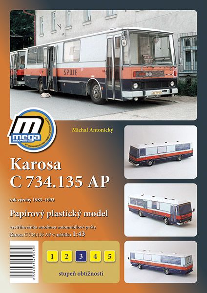 KAROSA C 734.135 AP Spoje - ein mobiles Postamt der tschechoslowakischen Post CSSR 1:43
