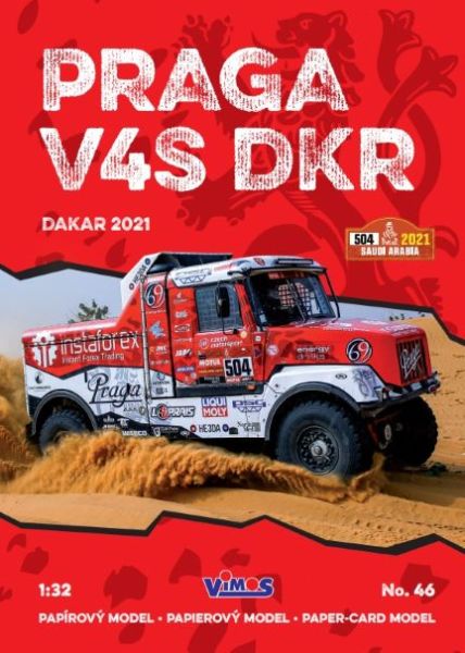LKW-Rennwagen – Praga V4S DKR "Lady Praga" Dakar-Rally 2021 1:32 präzise