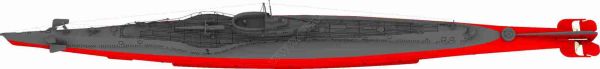 polnisches U-Boot ORP Jastrzab (Habicht), ex USS S-25, ex HMS P.551 1:100 präzise
