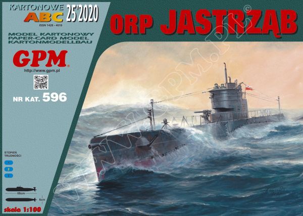 polnisches U-Boot ORP Jastrzab (Habicht), ex USS S-25, ex HMS P.551 1:100 präzise