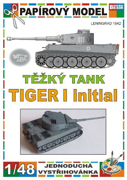 Schwerpanzer Tiger I Initial (Leningrad-Kämpfe, 1942) 1:48 einfach