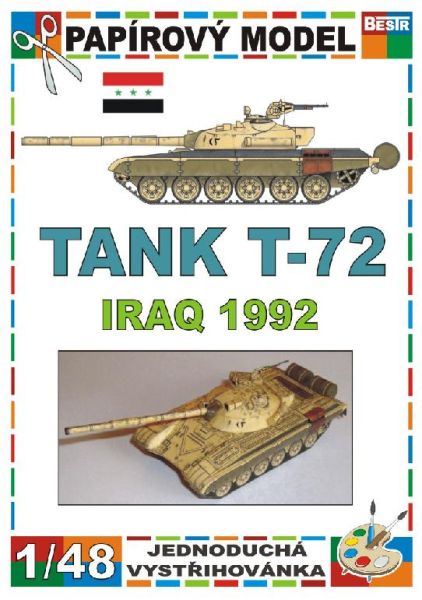 sowjetischer Panzer T-72 Irakischer Streitkräfte (1992) 1:48 einfach