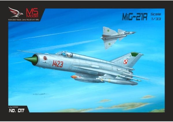 sowjetisches Aufklärungsflugzeug Mikoyan Mig-21R polnischer Luftwaffe (1980er) 1:33