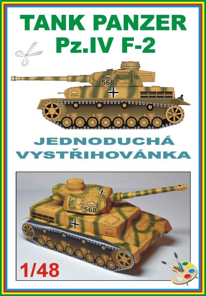 Panzer IV Ausf. F-2 (Kursk-Schlacht, 1943) 1:48 einfach