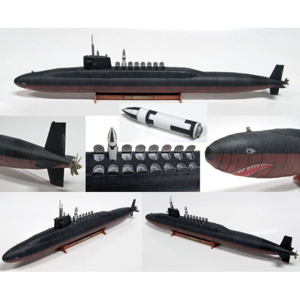 Raketen-U-Boot USS Von Steuben (SSBN-632) oder optional USS Lafayette (SSBN-616) 1:200