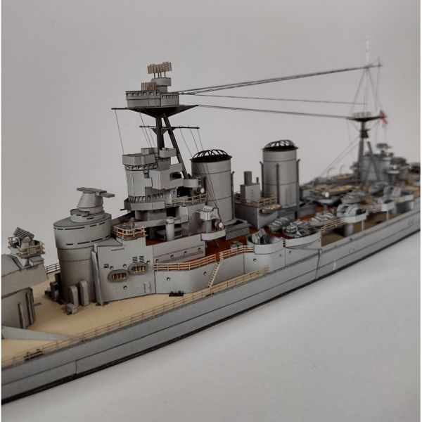 britisches Panzerschiff HMS Hood (1941) inkl. Spantensatz 1:400 (neue Modellkonstruktion 2022)