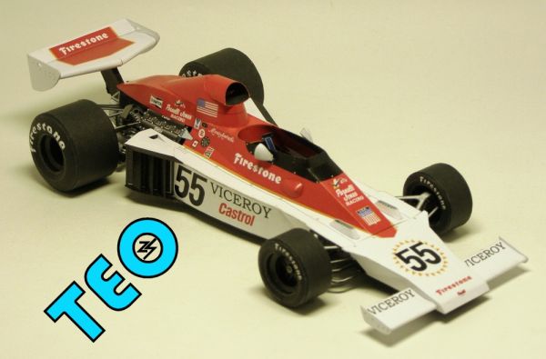 Formel 1.-Bolid Parnelli Ford VPJ04 (#55, Grand Prix USA 1974) 1:24 präzise