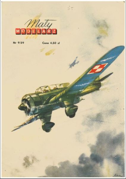 polnisches Aufklärungs- und Bombenflugzeug PZL P-23B Karas 1:33 selten!