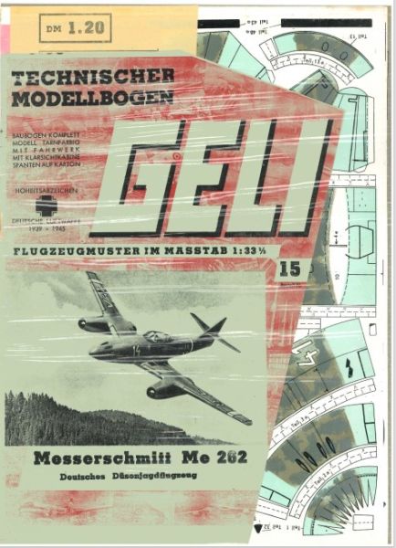Deutsches Düsen-Jagdflugzeug Messerschmitt Me 262 1:33 Erstausgabe