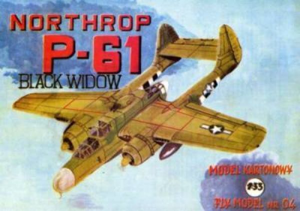 Nachtjäger Northrop P-61B Black Widow 1:33 Erstausgabe selten