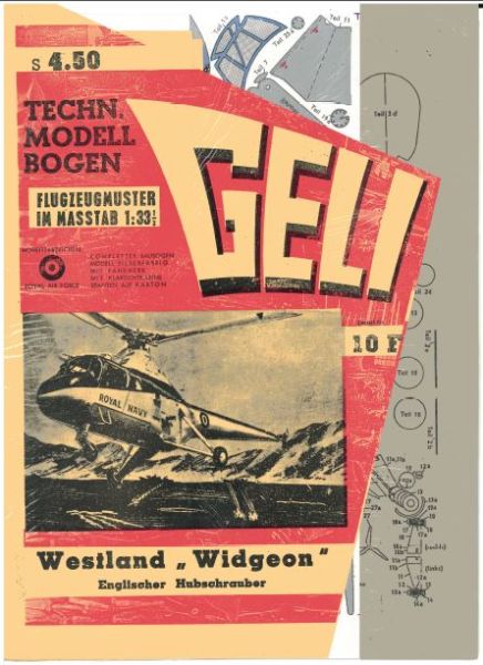 Englischer Hubschrauber Westland Widgeon 1:33 Erstauflage, deutsche Anleitung