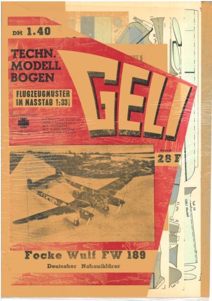 deutscher Nahaufklärer Focke Wulf Fw 189 (Erstausgabe) 1:33 deutsche Anleitung