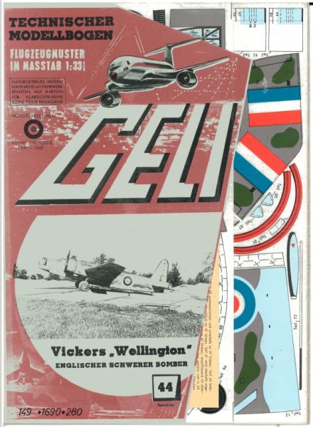 Vickers Wellington - englischer schwerer Bomber (Erstausgabe) 1:33 deutsche Anleitung