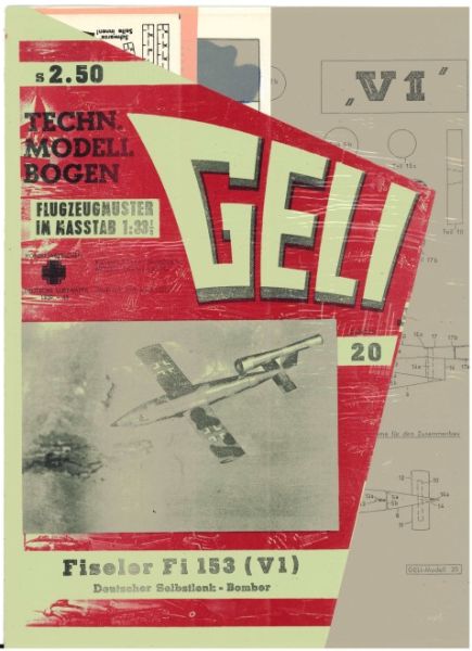 deutscher Selbstlenk-Bomber Fieseler Fi 103 (V1) 1:33 Erstausgabe, deutsche Anleitung