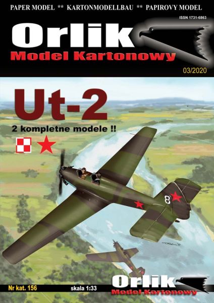 2 Modelle des sowjetischen Schul- und Übungsflugzeuges UT-2 (sowjetische und polnische Luftwaffe) 1:33
