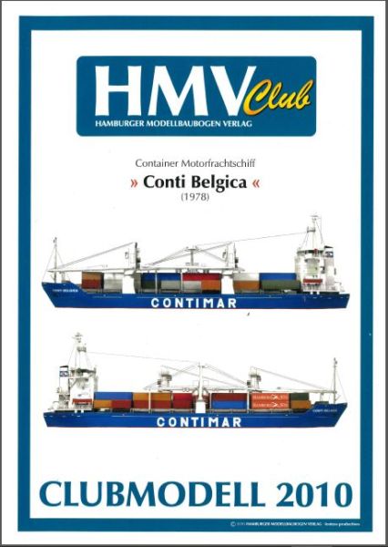 Container Motorfrachter Conti Belgica (1978) 1:250 Clubmodell 2010