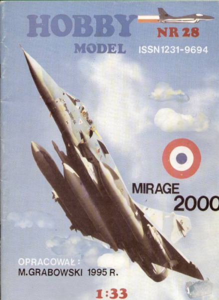 Dassault-Breguet MIRAGE 2000 Französischer Luftwaffe 1:33