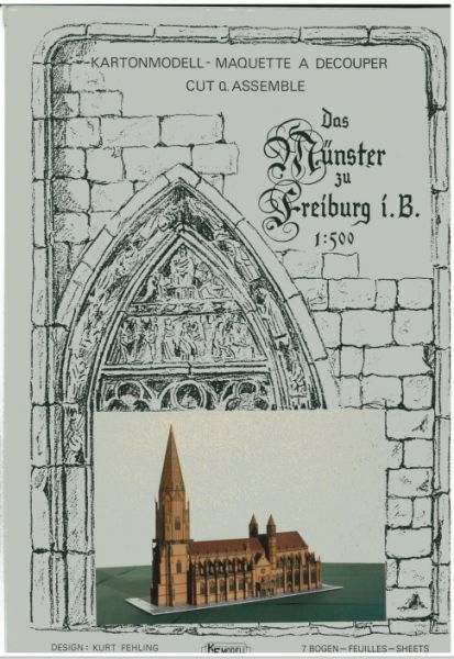 das Münster zu Freiburg im Breisgau (oder Münster Unserer Lieben Frau) 1:500