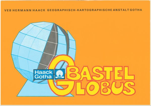 Bastel-Globus mit Fuß 1:60 000 000 (Verlag VEB Germann Haack, 1990)
