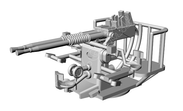 3D-Druck-Bewaffnungssatz für die ORP Blyskawica (1942/1044) 1:200