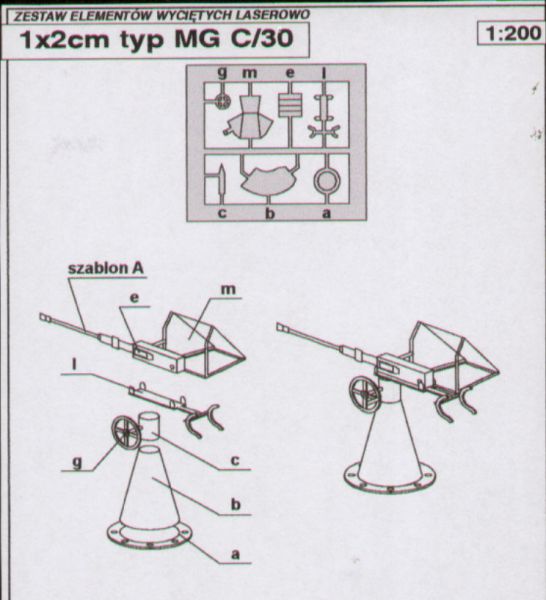 8 Stck.  1x2cm Typ MG C/30 1:200 Lasercut