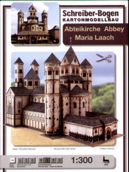 Abteikirche Abbey Maria Laach 1:300 deutsche Anleitung