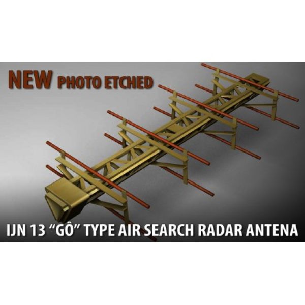 Ätzsatz Radar-Antenne air search 13 "GO" japanischer Marine 2.WK 1:200