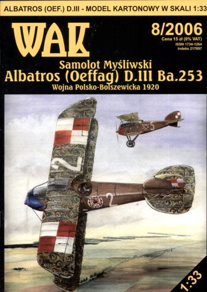 Albatros (Oeffag) D.III der Bauserie Ba.253 (1920) 1:33