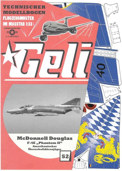amerikanischer Überschalldüsenjäger McDonell Douglas F-4E Phantom II Deutscher Luftwaffe 1:33