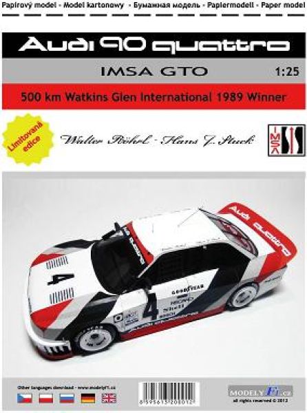 Audi Quattro IMSA GTO (Watkins Glen Rennen, 1989) 1:25 übersetzt
