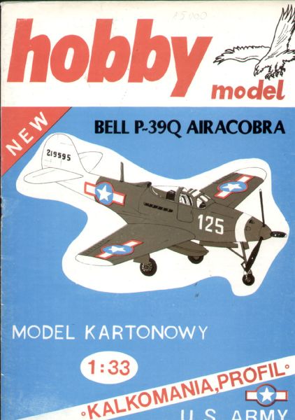 Bell P-39Q Airacobra 1:33 mit Aufkleber