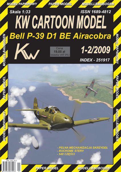 Bell P-39D-1 BE Airacobra "Miss Helen the Flying Jenny" 1:33