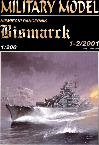 Bismarck (Bauzustand: Mai 1941) 1:200 Länge: 125cm! übersetzt!