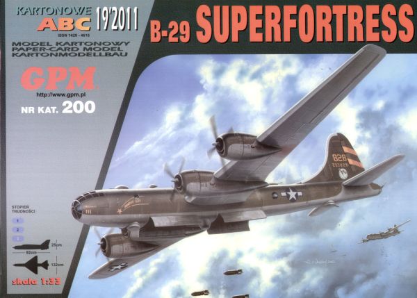 Bombenflugzeug Boeing B-29 Superfortress 1:33 übersetzt!
