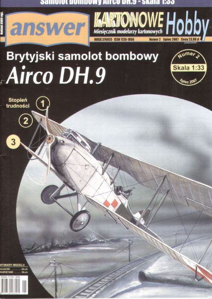 Bomber Airco de Havilland DH.9 (poln.-russ. Krieg 1920) 1:33