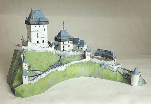 Burg Karlstein aus dem Jahr 1348 1:200