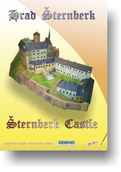 Burg Sternberk / Sternberg aus dem 13. Jh. 1:300