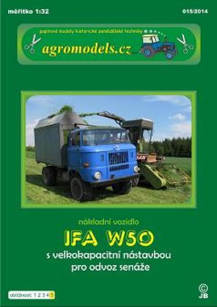DDR-Laster IFA W50 Agrarkipper für Silage 1:32