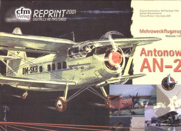 DDR-Passagierflugzeug Antonow AN-2 1:50 deutsche Anleitung