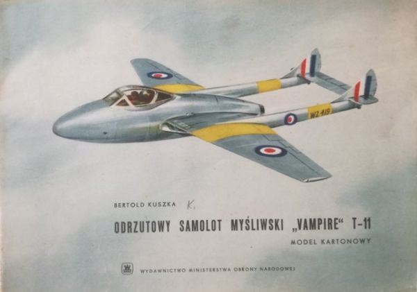De Havilland DH.115 Vampire T-11 der Royal Air Force 1:33 selten!