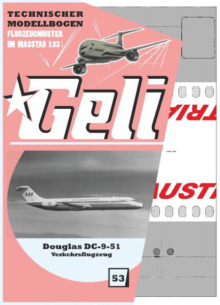 Douglas DC-9-51 Verkehrsflugzeug (Nr.53) 1:33