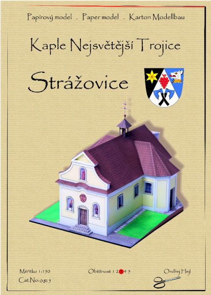 Dreifaltigkeitskapelle (Kaple Nejsv?t?jší Trojice) in Strazovice / Straschowitz (1751/53) 1:150