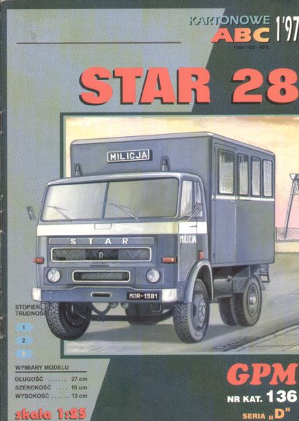Einsatzfahrzeug der polnischen Miliz Star 28 1:25