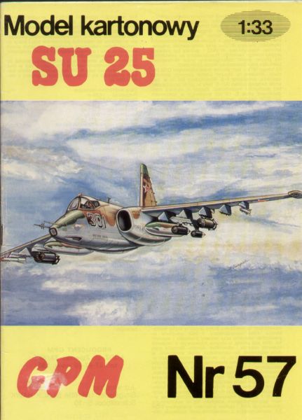 Erdkampfflugzeug Suchoj Su-25 Frogfoot 1:33 übersetzt