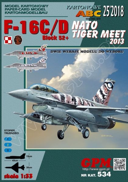 F-16C/D Serie Block 52+ NATO Tiger Meet 2013 in 2 option. Bemalungen 1:33 extrem²
