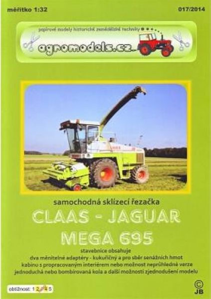Feldhäcksler Claas-Jaguar Mega 695 (mit zwei Mähaufsätzen) 1:32